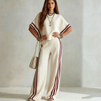 Striped Linen-Blend Two-Piece Set