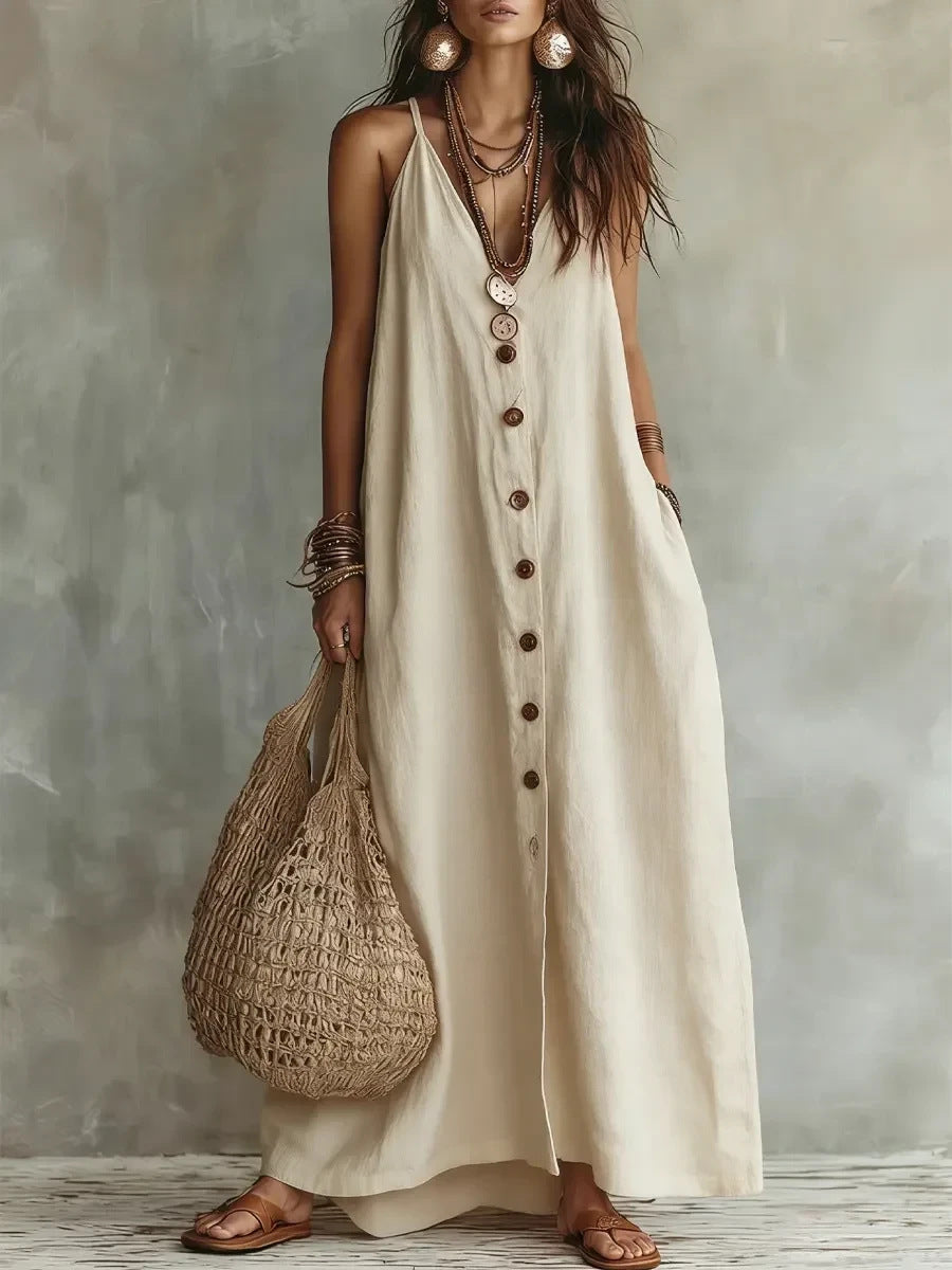 Boho Linen Maxi Dress: Effortless Summer Style