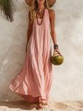Flowy Halter Maxi Dress