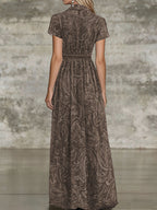 🌟 Timeless Paisley Print Maxi Dress: Effortless Elegance for Every Occasion