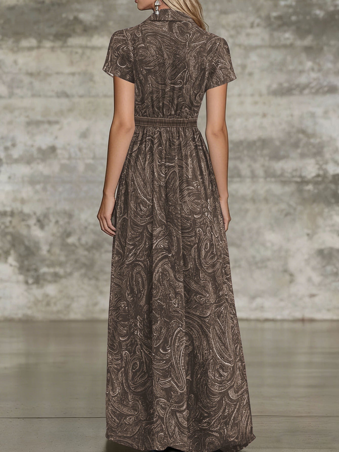 🌟 Timeless Paisley Print Maxi Dress: Effortless Elegance for Every Occasion