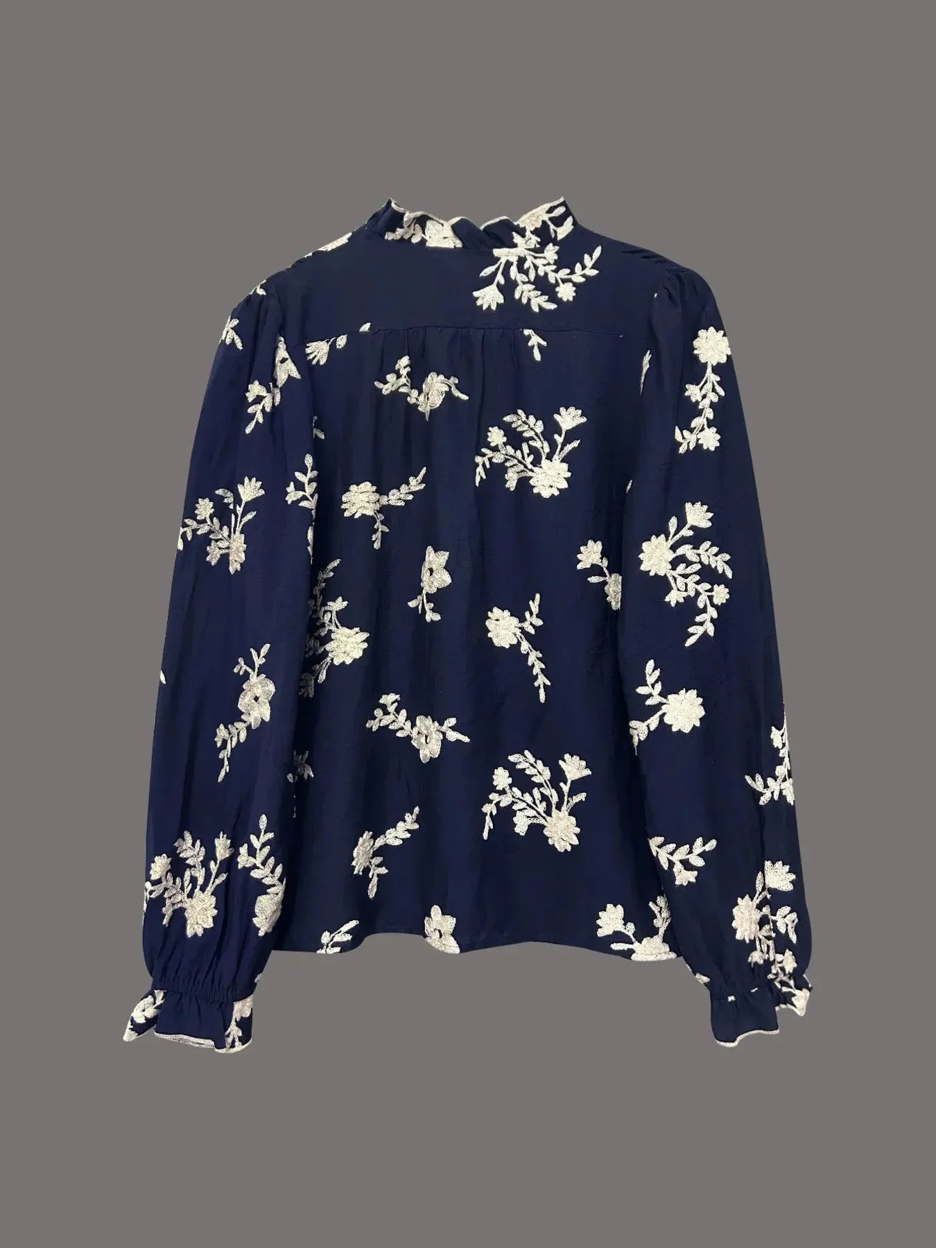 Flower Button Up Long Sleeve Shirt
