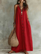 Boho Linen Maxi Dress: Effortless Summer Style