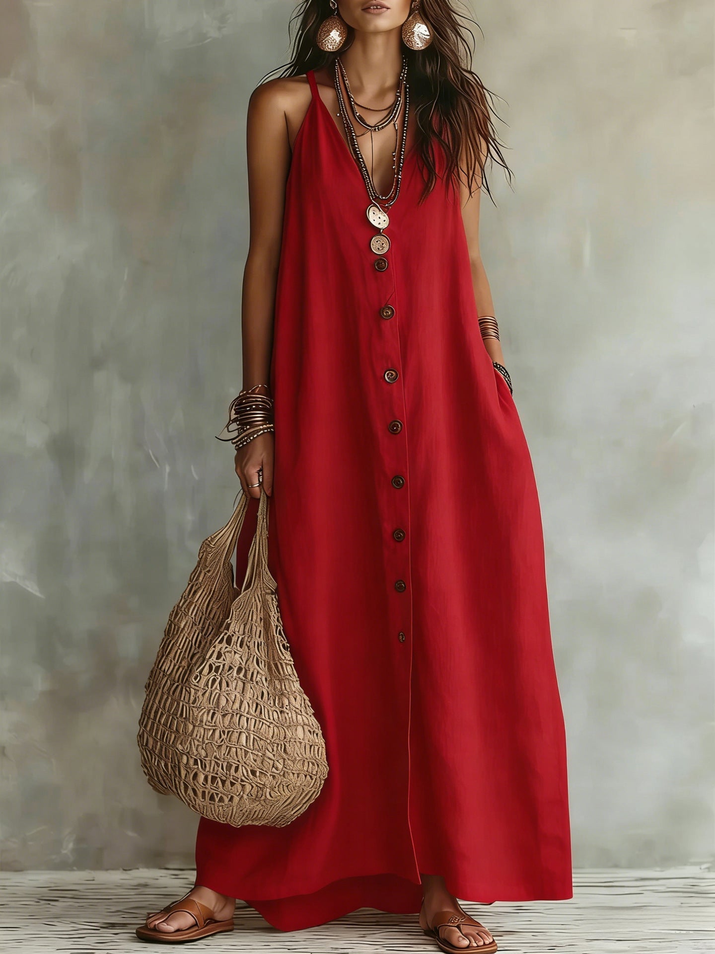 Boho Linen Maxi Dress: Effortless Summer Style