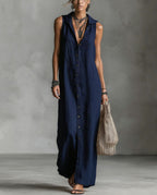 Sleeveless Long Dress Women’s One-piece Dress